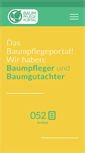 Mobile Screenshot of baumpflegeportal.de